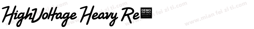 HighVoltage Heavy Re字体转换